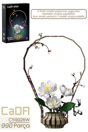 CADA Artizan Winter C59026W Dekoratif ve Koleksiyonluk Çiçek Modeli 990 Parça FFC59026W 