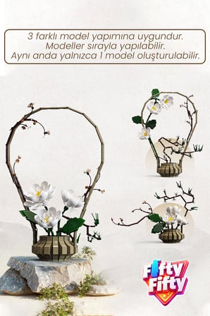 CADA Artizan Winter C59026W Dekoratif ve Koleksiyonluk Çiçek Modeli 990 Parça FFC59026W 