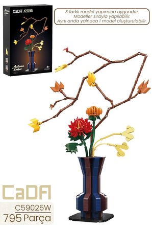 CADA Artizan Autumn C59025W Dekoratif ve Koleksiyonluk Çiçek Modeli 795 Parça FFC59025W 