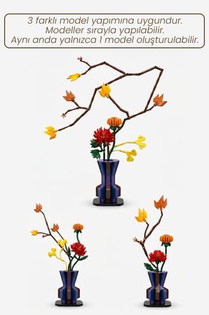 CADA Artizan Autumn C59025W Dekoratif ve Koleksiyonluk Çiçek Modeli 795 Parça FFC59025W 