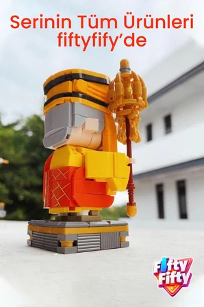 Loz Micro Anime Serisi 1547 Modeli 312 Parça Dekoratif Oyuncak Yapım Seti Yapı Blok