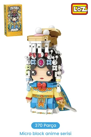 Loz Micro Anime Serisi 1550 Modeli 370 Parça Dekoratif Oyuncak Yapım Seti Yapı Blok