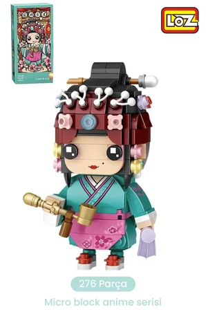 Loz Micro Anime Serisi 1551 Modeli 276 Parça Dekoratif Oyuncak Yapım Seti Yapı Blok