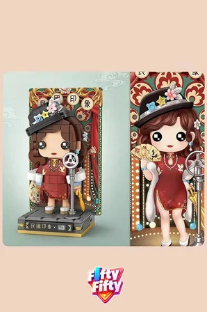 Loz Micro Anime Serisi 1553 Modeli 338 Parça Dekoratif Oyuncak Yapım Seti Yapı Blok