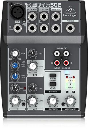 XENYX Mic Preamp ve British EQ ile Birinci Sınıf 5 Girişli Mikser