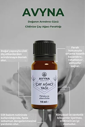 Reyo Avyna Çay Ağacı Uçucu Yağı 10 ml %100 Saf ve Doğal