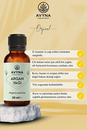 Reyo Avyna Argan Yağı 30 ml Soğuk Sıkım %100 Saf ve Doğal