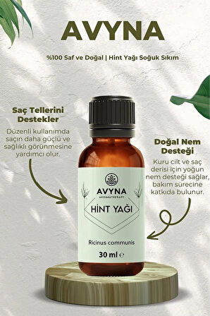 Reyo Avyna Hint Yağı ( Yoğun Kıvamlı Yağ ) 30 ml Soğuk Sıkım %100 Saf Ve Doğal