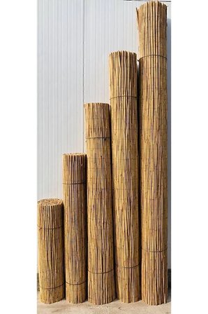Kamış Çit Bambu Hasır Yükseklik 2,00 Metre En 5,00 Metre Doğal Kamış Gölgelik 2x5 Metre