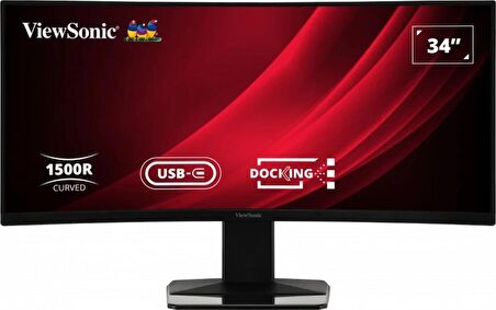 Viewsonic 34" VG3419C 120Hz 0.4 MS VA HDMI/DP/USB-C UWQHD Curved Oyuncu Monitörü