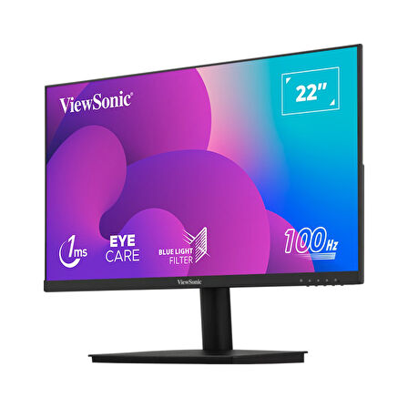 VIEWSONIC 21.5" VA220-H FULLHD 1MS 100HZ HDMI VGA SUPERCLEAR 3 KENAR ÇERÇEVESİZ MONITOR