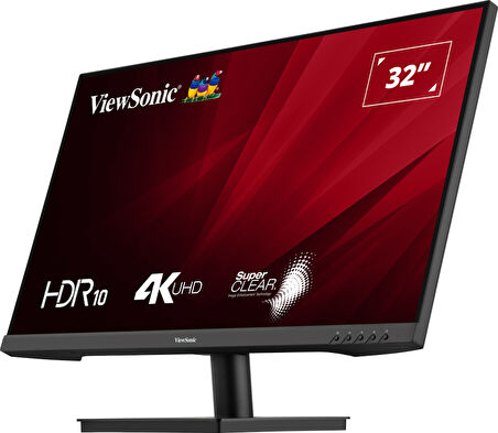 ViewSonic 32” VA3208-4K-HD 4Ms 60Hz UHD VA Panel 4K Monitor