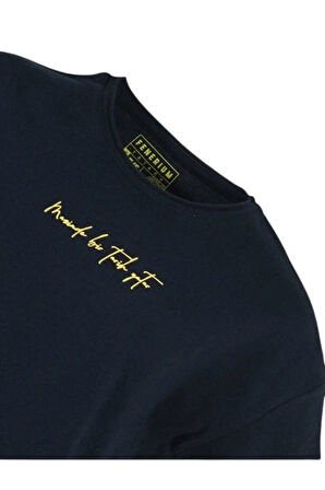 Fenerbahçe Ojinal Çocuk Tribün Elyazı Lacivert T-shirt