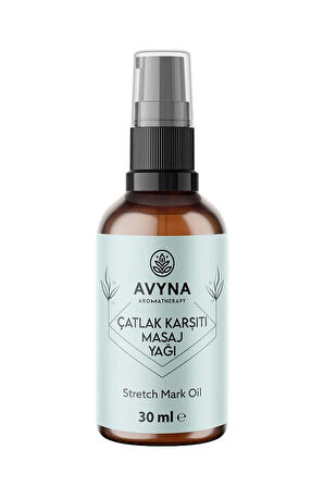 Reyo Avyna Çatlak Karşıtı Masaj Yağı 30 ml Cam Şişede %100 Doğal Selülit Karşıtı