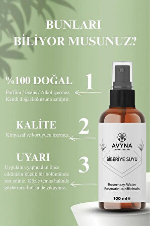 Reyo Avyna Biberiye Suyu Dökülme Karşıtı ve Saç Uzamasını Destekleyici 100 ml Saç Toniği