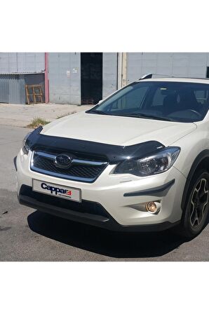 Subaru Xv Ön Kaput Koruma Rüzgarlığı 3mm Akrilik (Abs) Parlak Siyah Deflektör 2012-2016