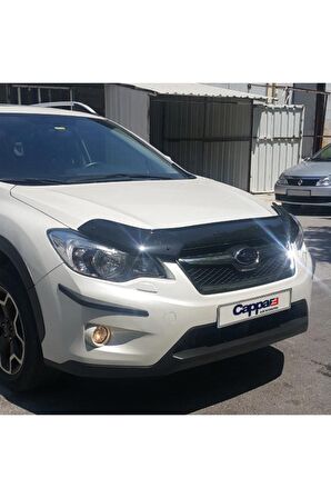 Subaru Xv Ön Kaput Koruma Rüzgarlığı 3mm Akrilik (Abs) Parlak Siyah Deflektör 2012-2016