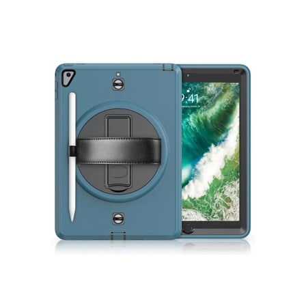 Apple iPad 5 Air 9.7 Kılıf Strap-C Otterbox Tablet Kapak - Mavi
