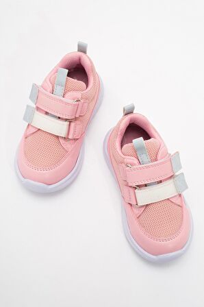 mnpc Unisex Çocuk Pembe Günlük İlk Adım Spor Ayakkabı