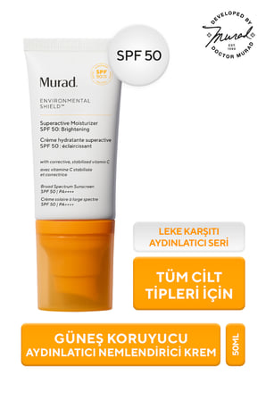 Environmental Shield SPF 50 C Vitaminli Aydınlatıcı Nemlendirici etkili Güneş Koruyucu