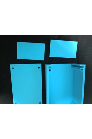 Elektronik plastik proje kutusu mavi 150×100×65 mm