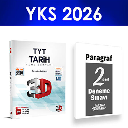 2026 TYT Tarih Soru Bankası 3D Yayınları Paragraf Deneme Hediye