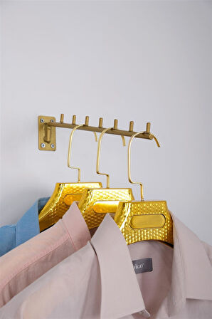 Duvara Monte Eğri Gold Tel Baston