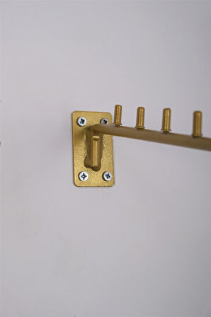 Duvara Monte Eğri Gold Tel Baston