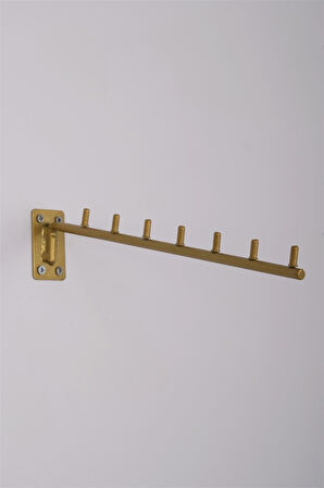 Duvara Monte Eğri Gold Tel Baston