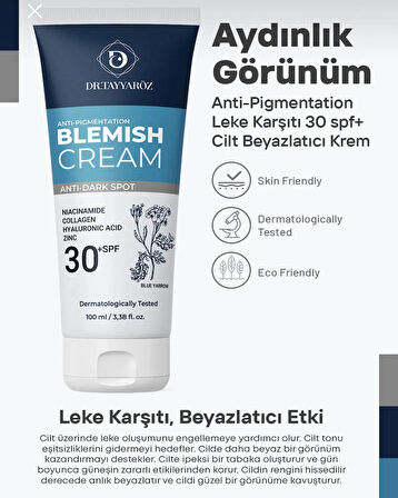 Cilt Beyazlatıcı Leke Kremi 30+Spf