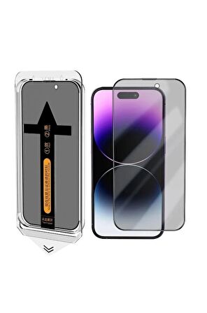 iPhone 12 Pro Max Hayalet Ekran Koruyucu Tam Kapatan Otomatik Hizalama Aparatlı Kolay Kurulum