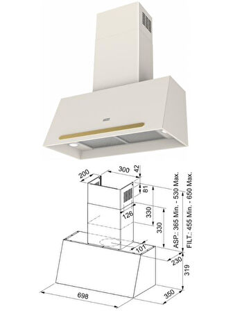 Franke Classic Line Krem Rustik Ankastre Set (FCH 604 3G TC PW C Ocak/FCO 86 H Fırın/FCO 70 PW G Davlumbaz)