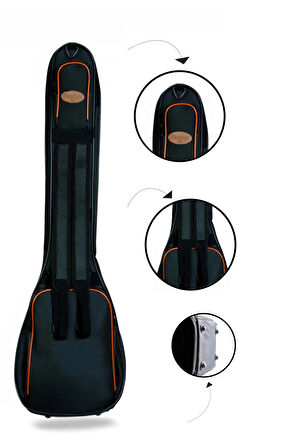 Ultra Korumalı Uzun Sap Bağlama Saz Kılıfı Taşıma Çantası Gigbag