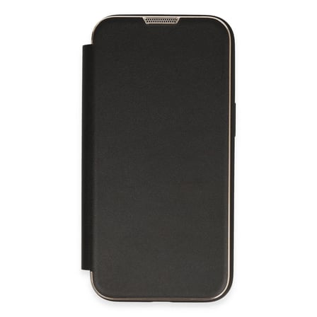 Apple iPhone 14 Pro Max Kılıf Dolpin Kapaklı - Siyah