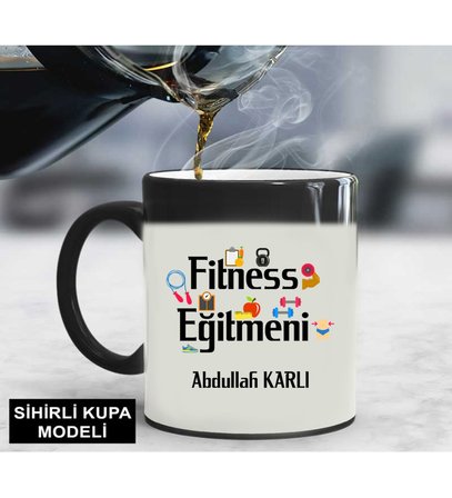 Fitness Eğitmeni Kupa Bardağı Sihirli