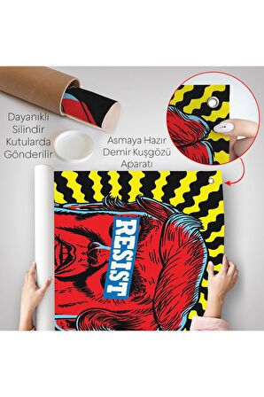 Irkçı Donald Trump Racism Duvar Örtüsü-7679