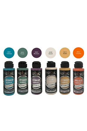Hybrid Akrilik Boya Seti 120 Ml 6 Lı Sıcak Soğuk Renkler