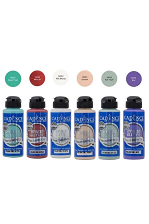 Simli Akrilik Boya Seti 120 ml 6 Lı Bebek Odası Özel Renkler