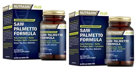 Nutraxin Saw Palmetto Formula 60 Tablet x 2 Adet