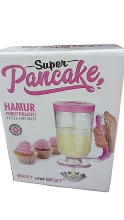Kitch&home Renkli Hamur Porsiyonlayıcı, Ölçekli Pankek Aparatı, Hamur Dağıtıcı