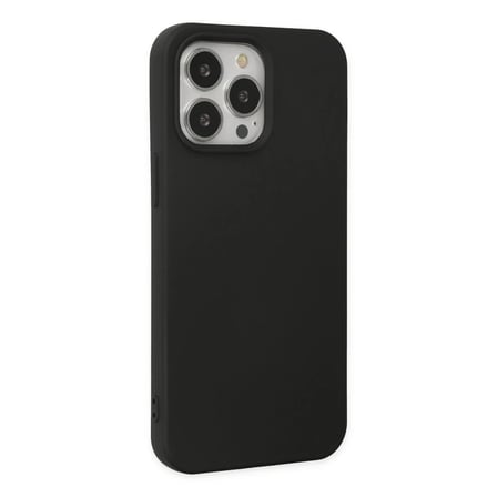 Apple iPhone 14 Pro Max Kılıf Nano içi Kadife Silikon - Siyah