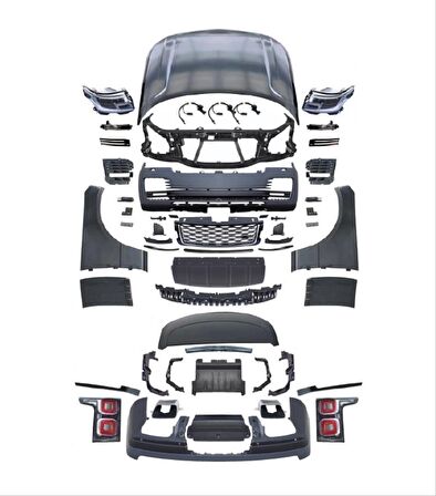 Lr range rover vogue 2018+ dönüşüm body kit seti 2002 / 2011