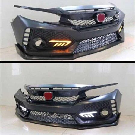 Honda civic fc5 uyumlu typer ön sis ledi lambası 2016+