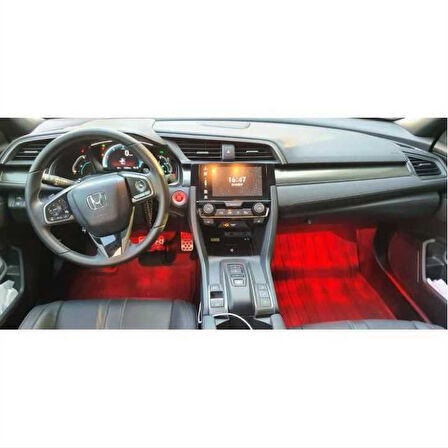 Autogp  Honda civic fc5 uyumlu aydınlatma paketi kırmızı 2016+