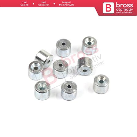 BCR009 Cam Kriko Kablo Halat Uç Pimi Tutma Perçini 6x4.85/1.7 mm 100 Adet