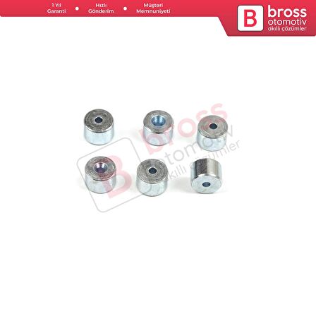 BCR015 Cam Kriko Kablo Halat Uç Pimi Tutma Perçini 6.5x4.5/1.7 mm 100 Adet