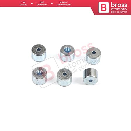 BCR015 Cam Kriko Kablo Halat Uç Pimi Tutma Perçini 6.5x4.5/1.7 mm 100 Adet