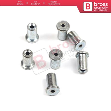 BCR018 Cam Kriko Kablo Halat Uç Pimi Tutma Perçini 6.5x9.1/1.8 mm mm 100 Adet