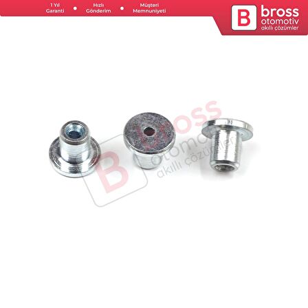 BCR019 Cam Kriko Kablo Halat Uç Pimi Tutma Perçini 8x6.7/1.7 mm mm 100 Adet