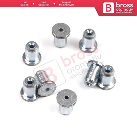 BCR020 Cam Kriko Kablo Halat Uç Pimi Tutma Perçini 8x9.25/1.6 mm mm 100 Adet